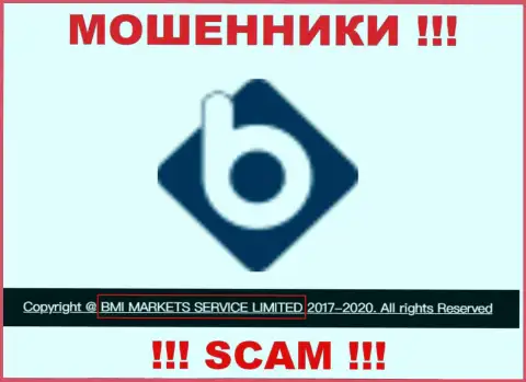 Юридическое лицо компании BMIMarkets - BMI Markets Service Ltd