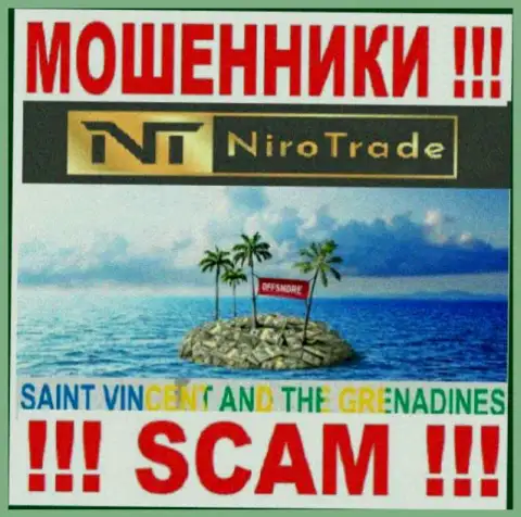Niro Trade спрятались на территории St. Vincent and the Grenadines и беспрепятственно крадут денежные вложения