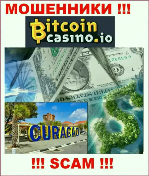 Bitcoin Casino свободно лишают средств, т.к. разместились на территории - Curacao