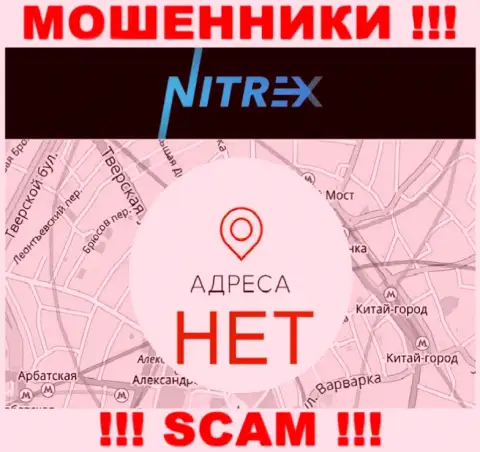 Nitrex Pro не показали данные о официальном адресе регистрации организации, будьте очень внимательны с ними