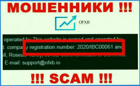 Рег. номер, который присвоен организации ОФХБ - 2020/IBC00061