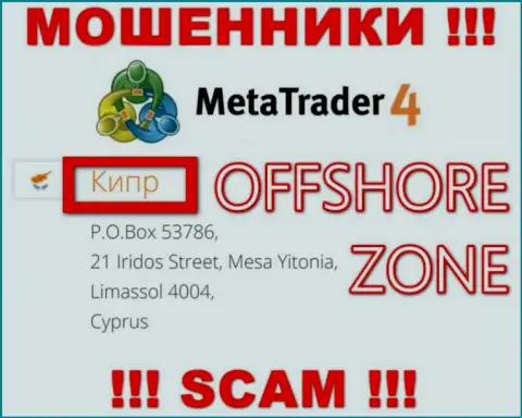 Организация MetaQuotes Ltd имеет регистрацию довольно-таки далеко от клиентов на территории Cyprus