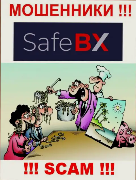 Пользуясь наивностью лохов, SafeBX втягивают наивных людей к себе в лохотрон