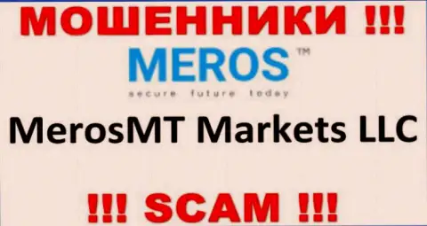 Организация, которая владеет ворюгами Мерос ТМ - это MerosMT Markets LLC