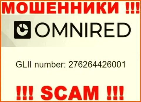 Регистрационный номер Omnired, взятый с их официального веб-сайта - 276264426001