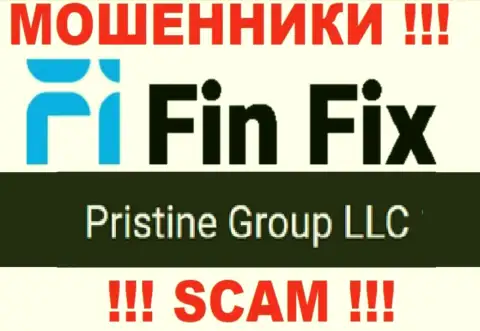 Юридическое лицо, которое управляет internet мошенниками FinFix это Pristine Group LLC