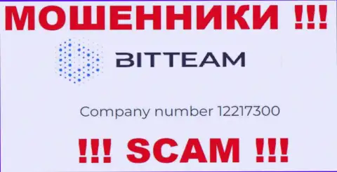 Рег. номер компании Бит Теам Групп Лтд - 12217300