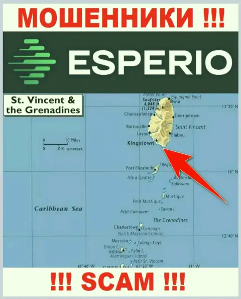 Оффшорные internet-разводилы Эсперио прячутся тут - Kingstown, St. Vincent and the Grenadines
