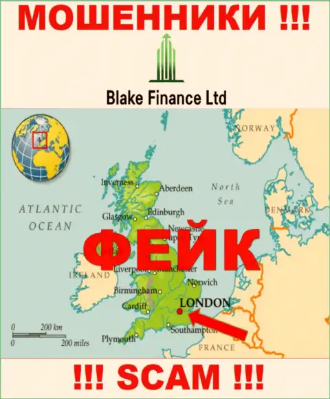 Реальную инфу о юрисдикции Blake Finance невозможно найти, на портале организации лишь фиктивные данные