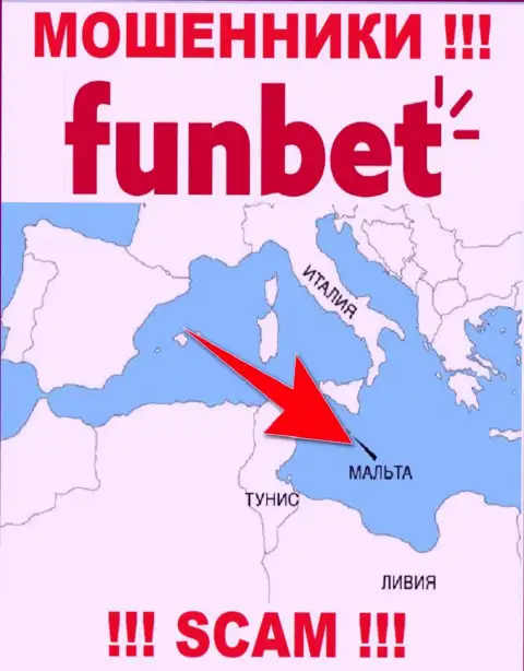 Организация Фун Бет - это интернет-мошенники, пустили корни на территории Malta, а это оффшор