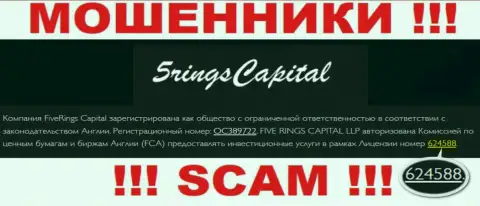 FiveRings Capital предоставили лицензию на интернет-ресурсе, но это не обозначает, что они не МАХИНАТОРЫ !