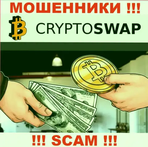 Довольно-таки опасно доверять Crypto-Swap Net, оказывающим услуги в области Крипто обменник
