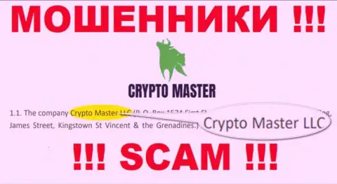 Сомнительная организация Крипто-Мастер Ко Ук в собственности такой же скользкой организации Crypto Master LLC