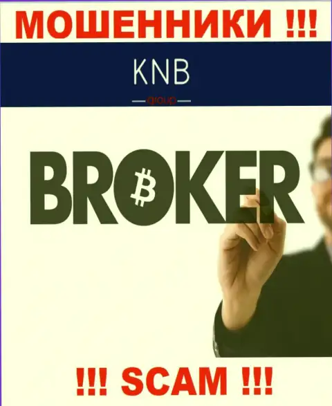 Брокер - в указанном направлении оказывают свои услуги интернет-жулики КНБГрупп