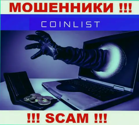 Не верьте в возможность заработать с internet-лохотронщиками CoinList Co - это замануха для доверчивых людей