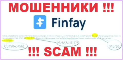 На сайте ФинФай представлена их лицензия, но это коварные мошенники - не верьте им